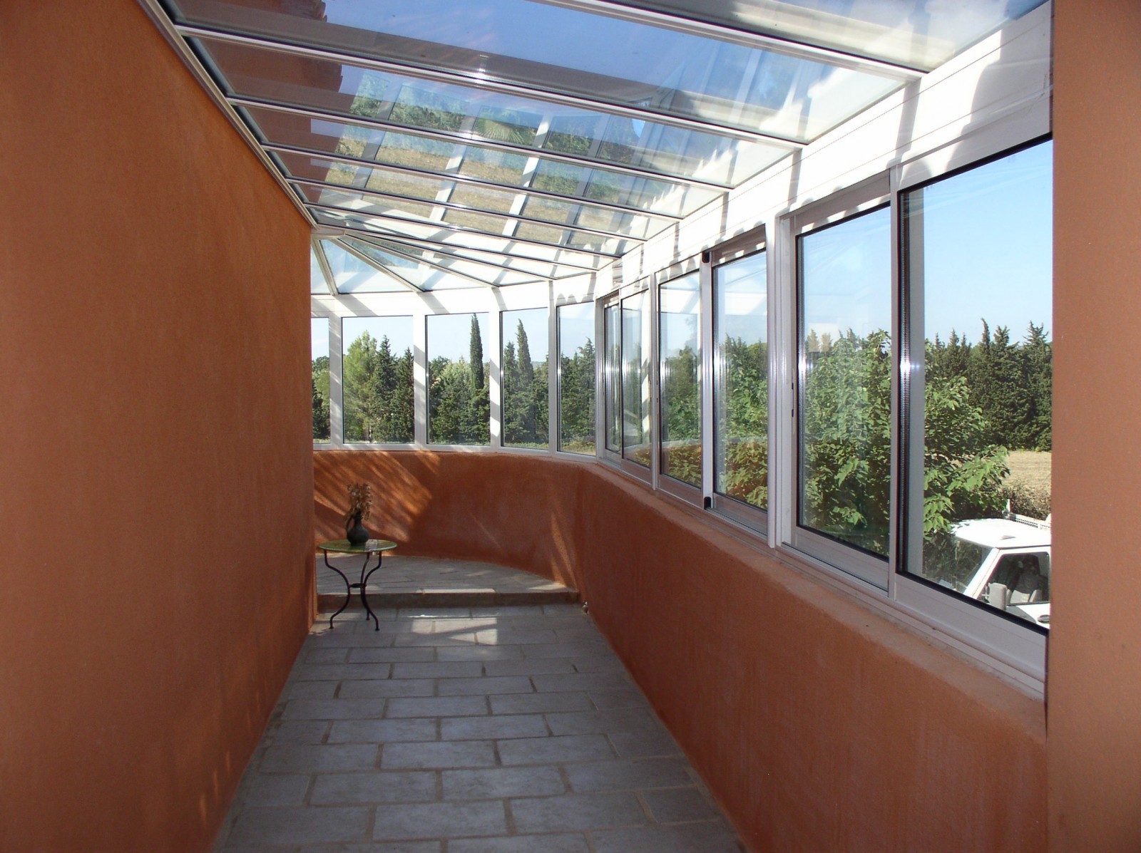 Création d'un sas d’entrée exterieur sur une terrasse à Uzès