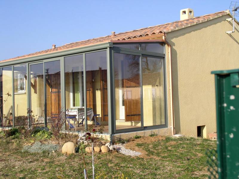 Fabrication et pose d’une véranda de 20m2 à Rochefort du Gard, pour créer une salle à manger